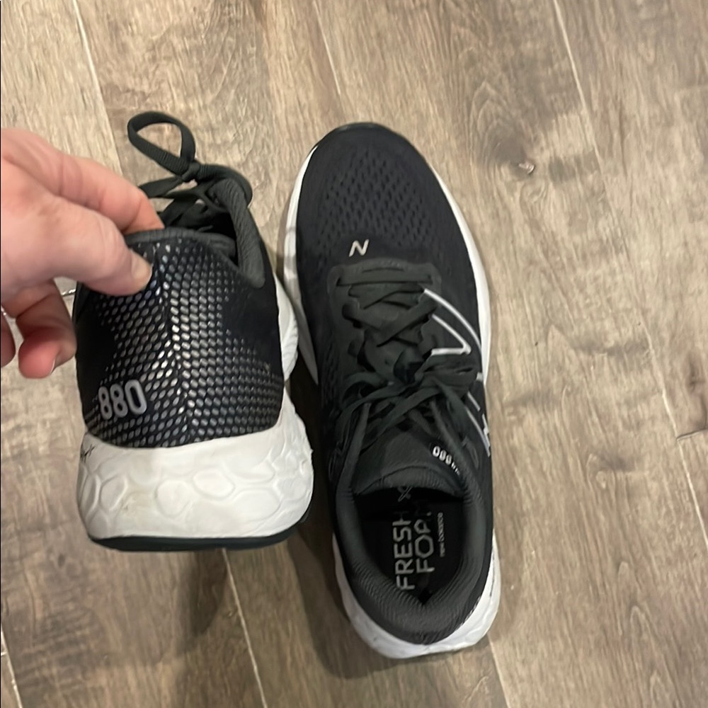 New Balance 880 Black and White Sneakers